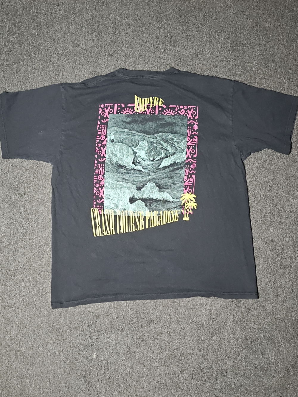 Empyre Black Graphic Palm Logo Tee - Men's Casual Shirt Size XL - Picture 8 of 9